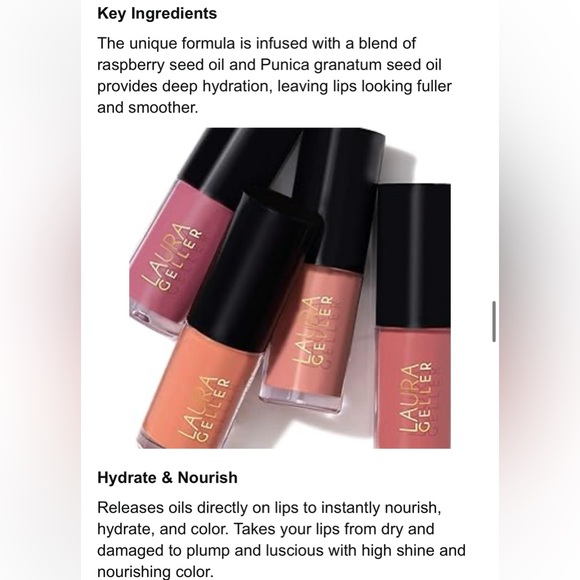 ✨DISCONTINUED✨ LAURA GELLER | Tinted Lip Oil Set (Brand New!) 💘✨ - Picture 16 of 16